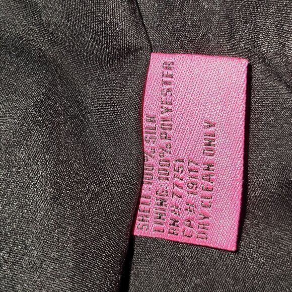 BETSEY JOHNSON SILK STRAPLESS COCKTAIL DRESS BLACK/PURPLE SZ 6 - Picture 8 of 8